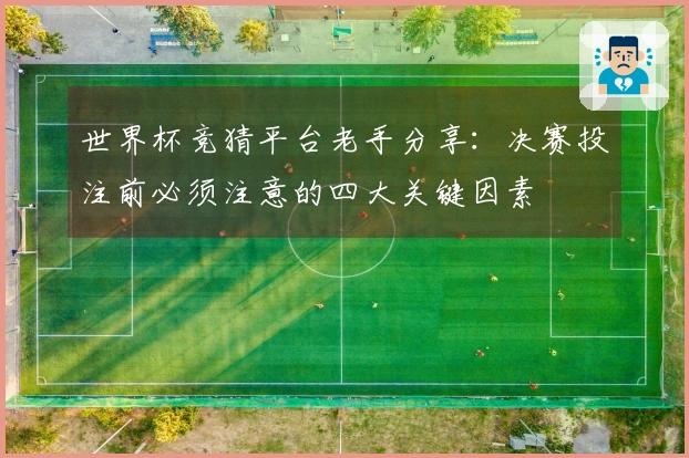 世界杯竞猜平台老手分享：决赛投注前必须注意的四大关键因素